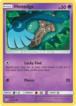 Honedge #92/236 · Pokémon
