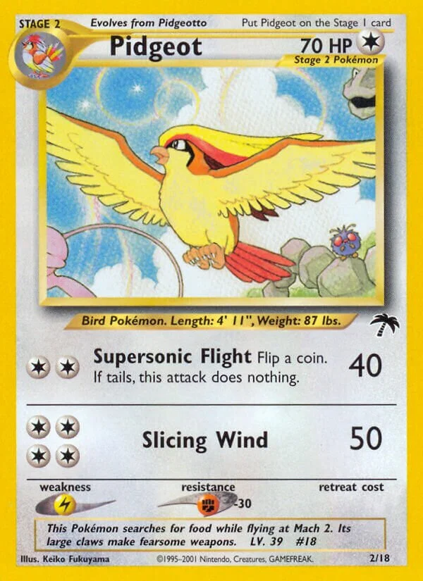 Pidgeot 「SI 2/18」「EN」