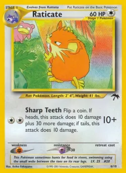 Raticate 「SI 6/18」「EN」