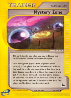 Mystery Zone 「SK 137/144」「EN」
