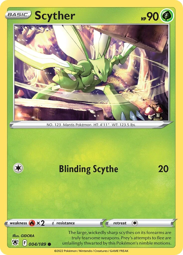 Scyther 「ASR 004/189」「EN」
