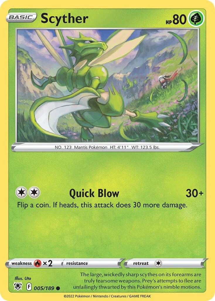 Scyther 「ASR 005/189」「EN」