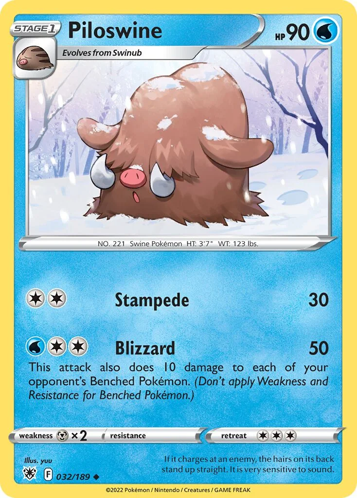 Piloswine 「ASR 032/189」「EN」