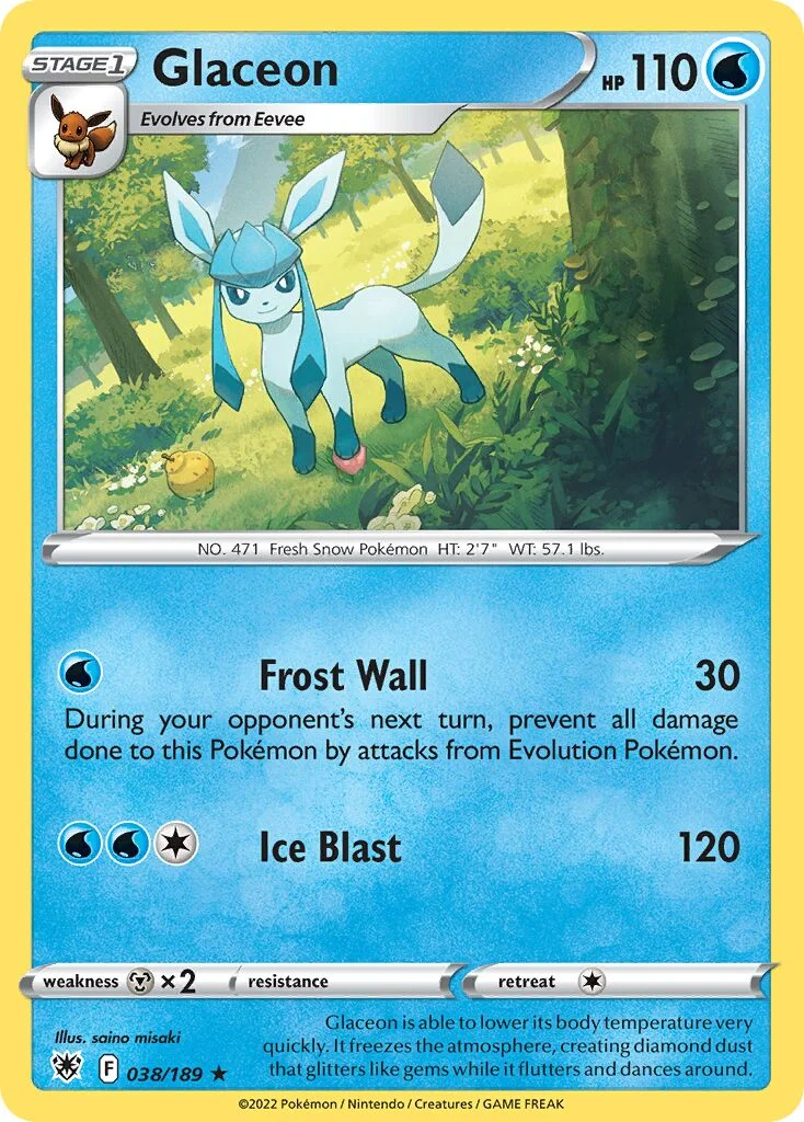 Glaceon 「ASR 038/189」「EN」
