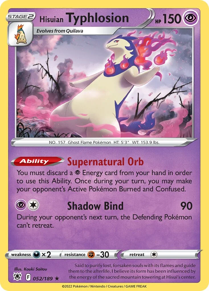 Hisuian Typhlosion 「ASR 052/189」「EN」