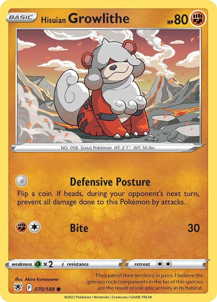 Hisuian Growlithe 「ASR 070/189」「EN」