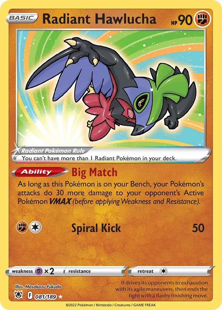 Radiant Hawlucha 「ASR 081/189」「EN」