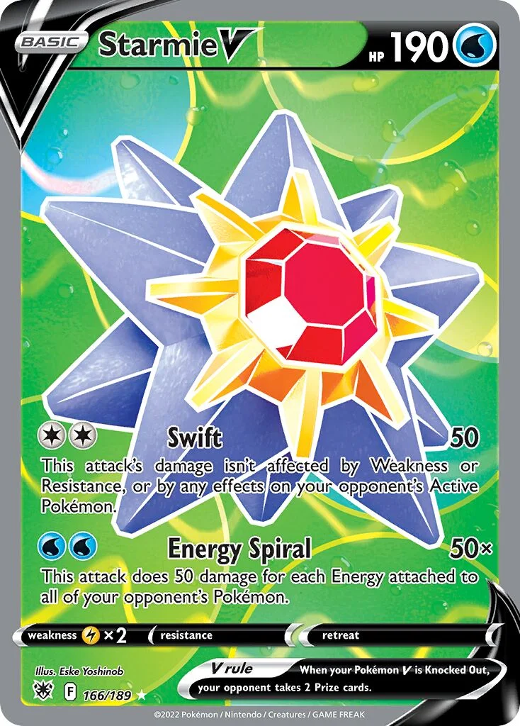 Starmie V 「ASR 166/189」「EN」