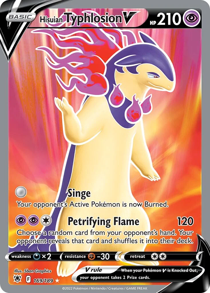 Hisuian Typhlosion V 「ASR 169/189」「EN」