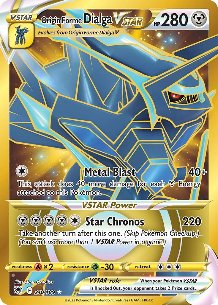 Origin Forme Dialga VSTAR 「ASR 210/189」「EN」