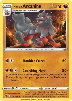 Hisuian Arcanine #071/189 · Pokémon