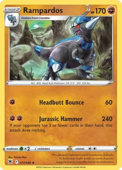 Rampardos #077/189 · Pokémon