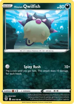Hisuian Qwilfish #089/189 · Pokémon