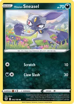 Hisuian Sneasel #092/189 · Pokémon