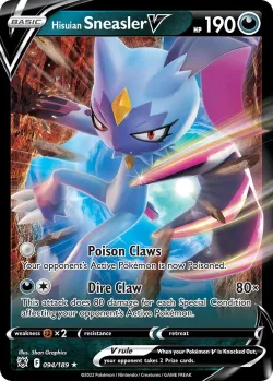 Hisuian Sneasler V #094/189 · Pokémon