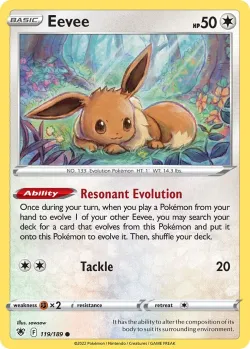 Eevee #119/189 · Pokémon