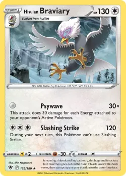 Hisuian Braviary #132/189 · Pokémon