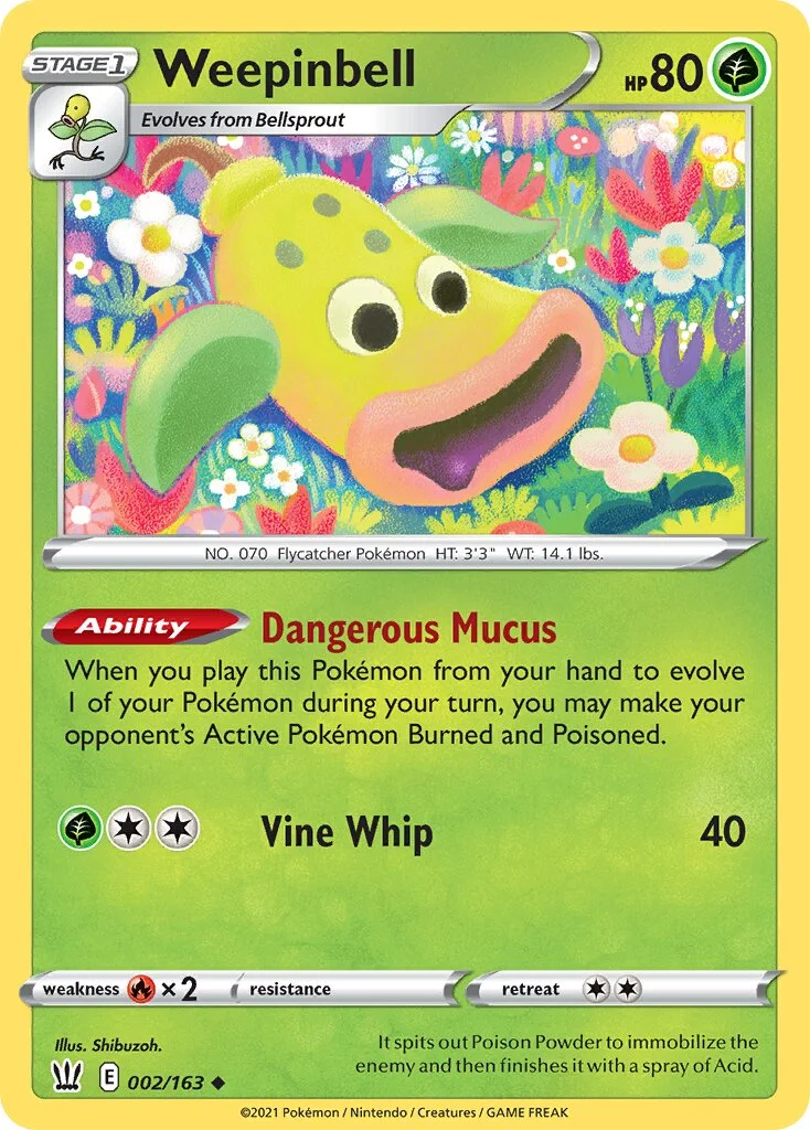 Weepinbell 「BST 002/163」「EN」