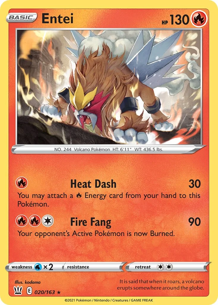 Entei 「BST 020/163」「EN」