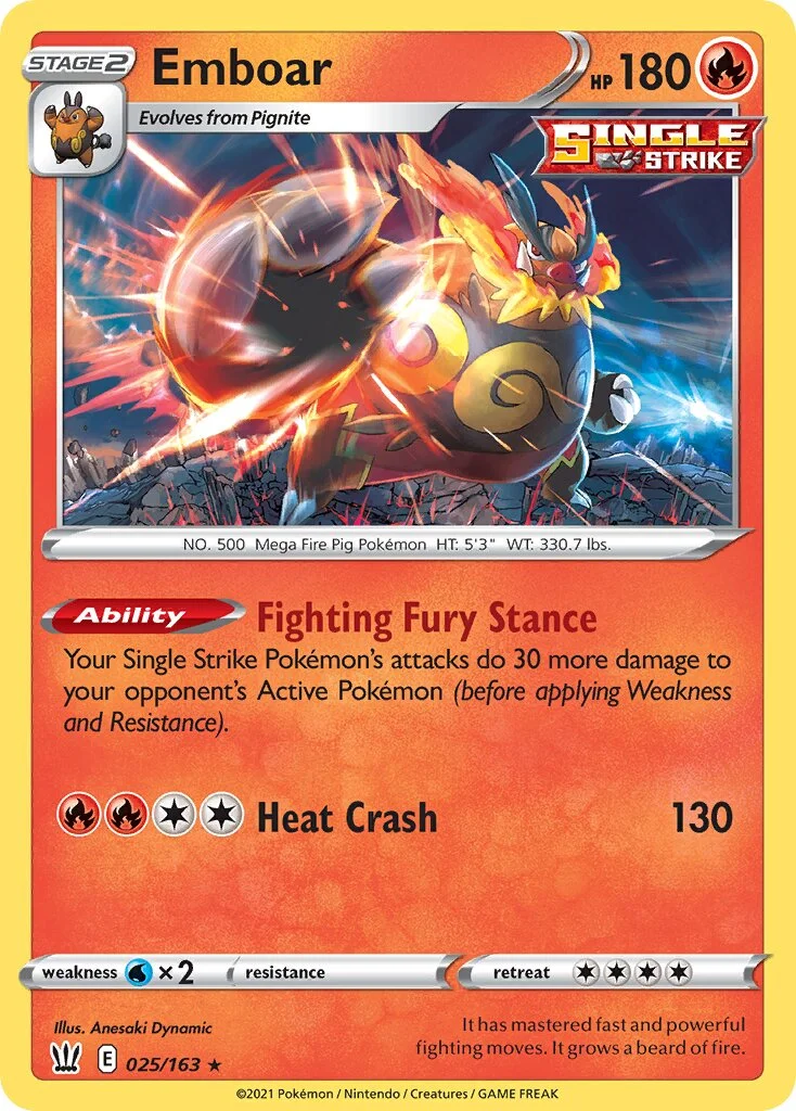 Emboar 「BST 025/163」「EN」