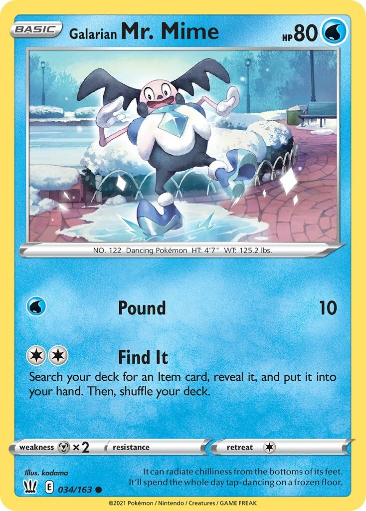 Galarian Mr. Mime 「BST 034/163」「EN」