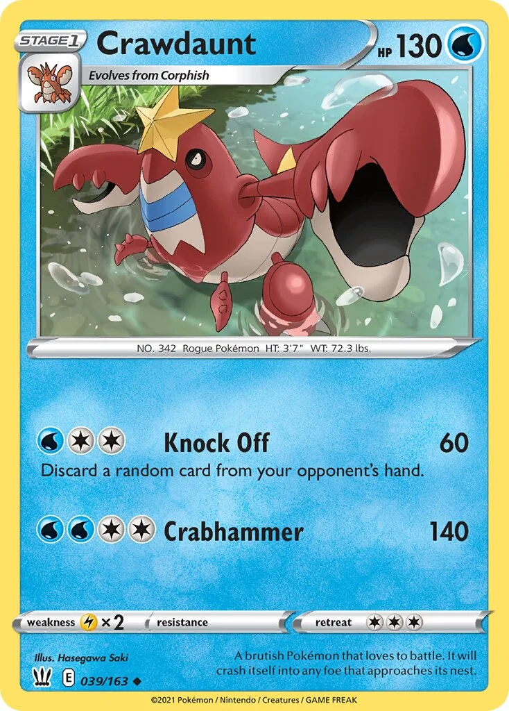 Crawdaunt 「BST 039/163」「EN」