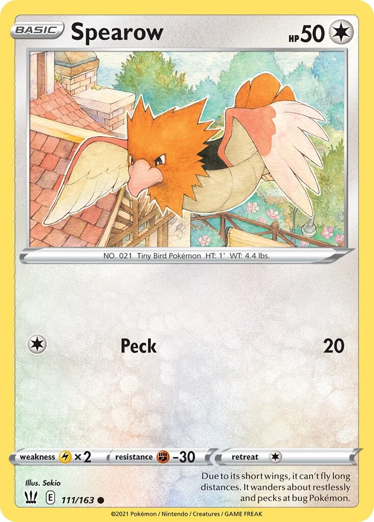 Spearow 「BST 111/163」「EN」