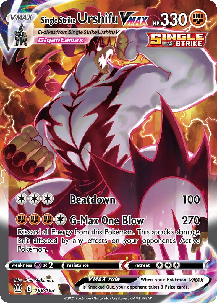 Single Strike Urshifu VMAX 「BST 168/163」「EN」