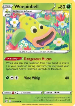 Weepinbell #002/163 · Pokémon