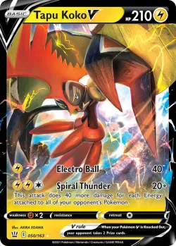 Tapu Koko V #050/163 · Pokémon