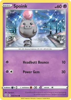 Spoink #055/163 · Pokémon