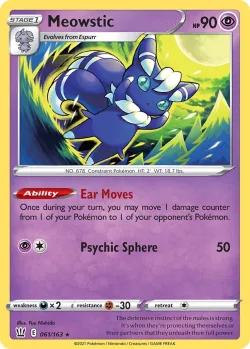 Meowstic #061/163 · Pokémon