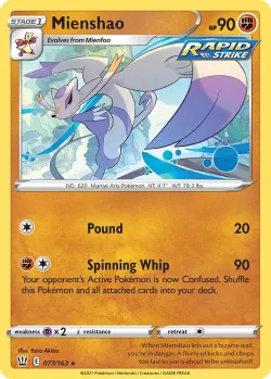 Mienshao #077/163 · Pokémon
