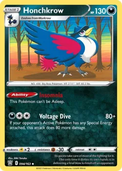 Honchkrow #094/163 · Pokémon
