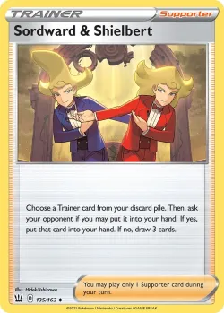 Sordward and Shielbert #135/163 · Pokémon