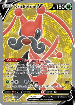 Kricketune V #142/163 · Pokémon