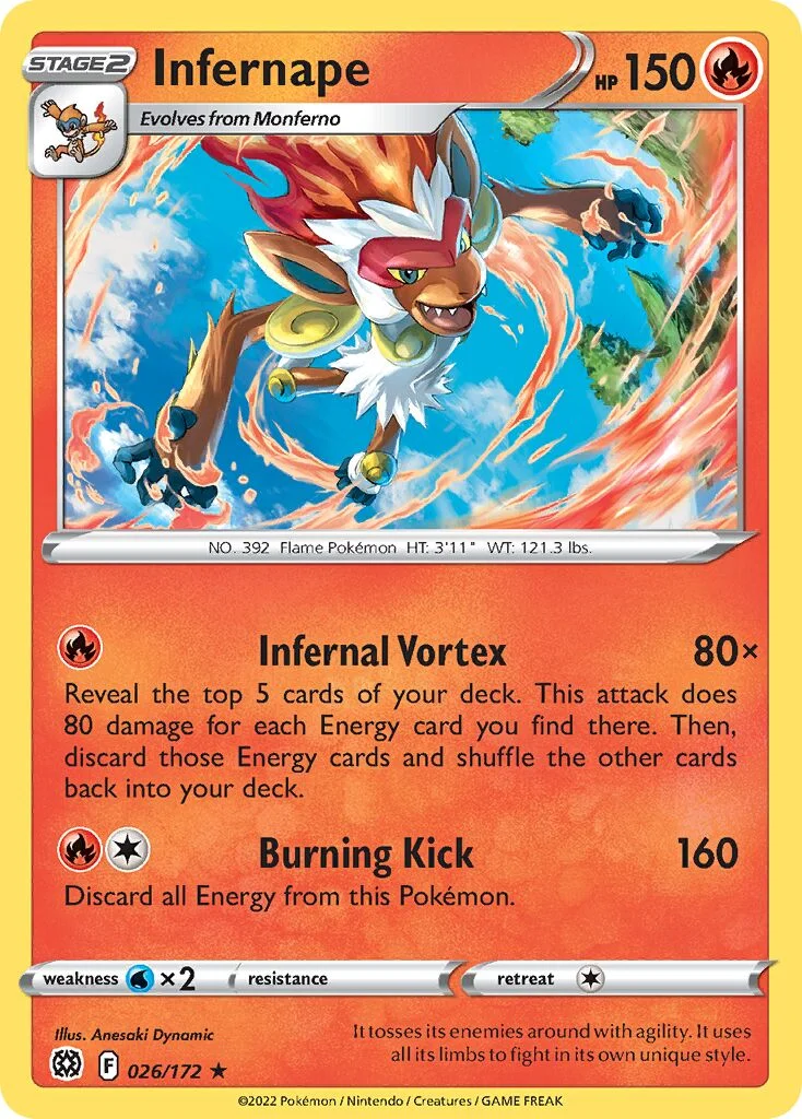 Infernape 「BRS 026/172」「EN」