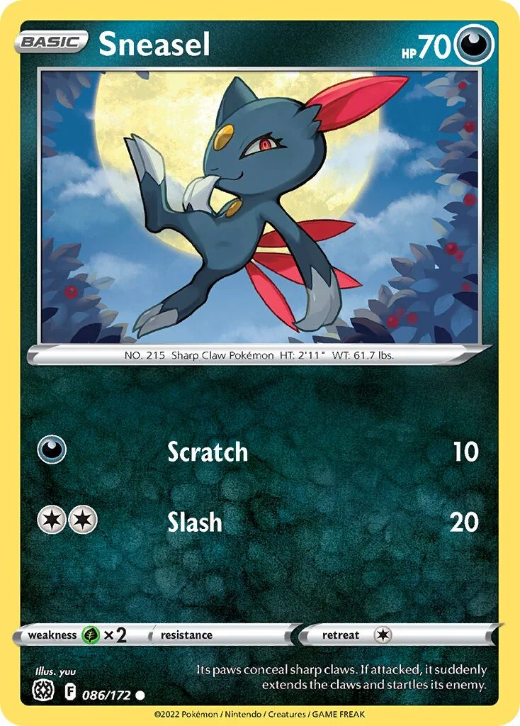 Sneasel 「BRS 086/172」「EN」