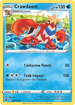 Crawdaunt #033/172 · Pokémon
