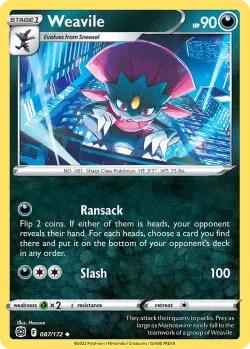 Weavile #087/172 · Pokémon