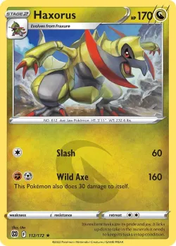 Haxorus #112/172 · Pokémon