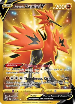 Galarian Zapdos V 「BRS 182/172」「EN」