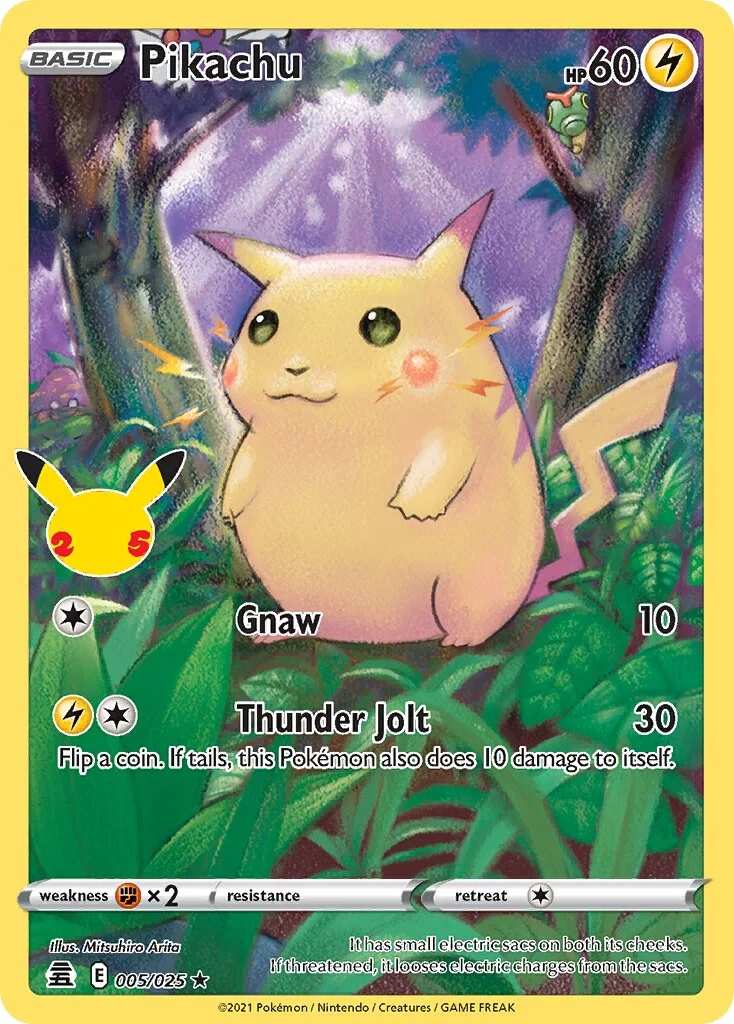 Pikachu 「CEL 005/025」「EN」