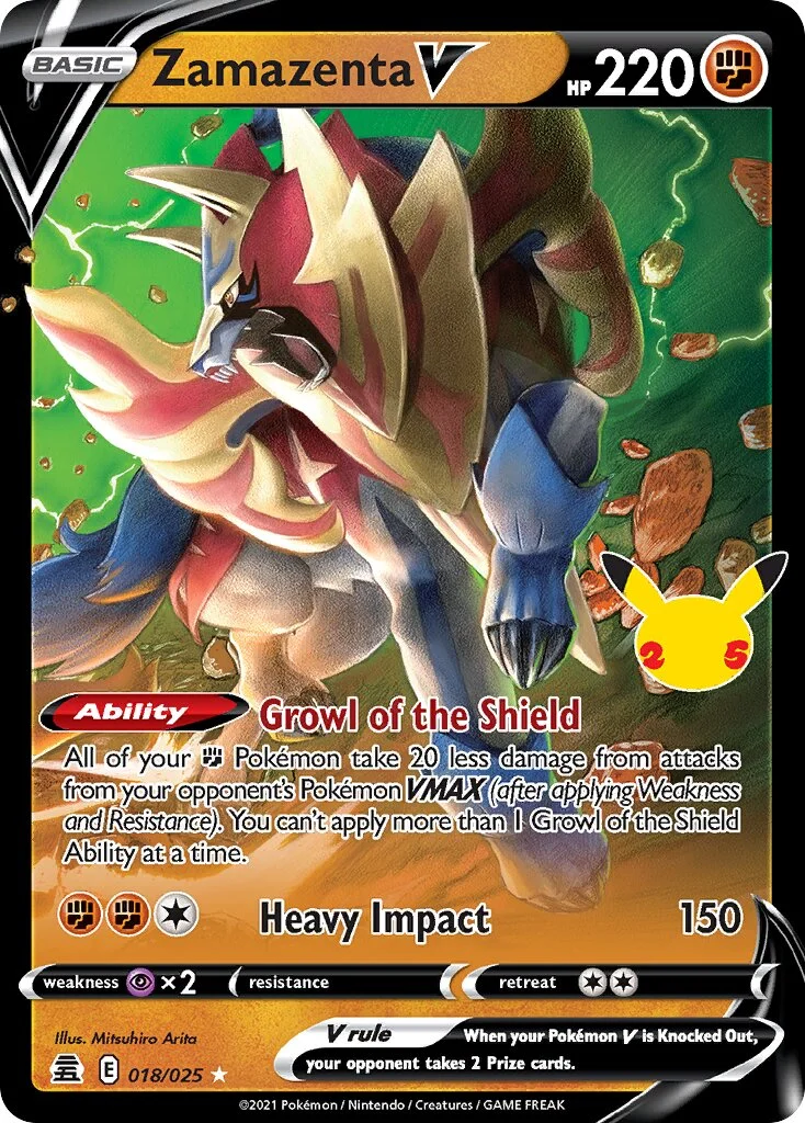 Zamazenta V 「CEL 018/025」「EN」