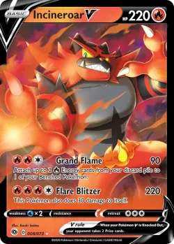 Incineroar V #008/073 · Pokémon