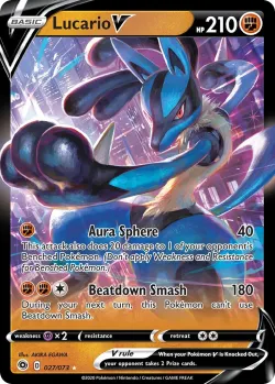 Lucario V #027/073 · Pokémon
