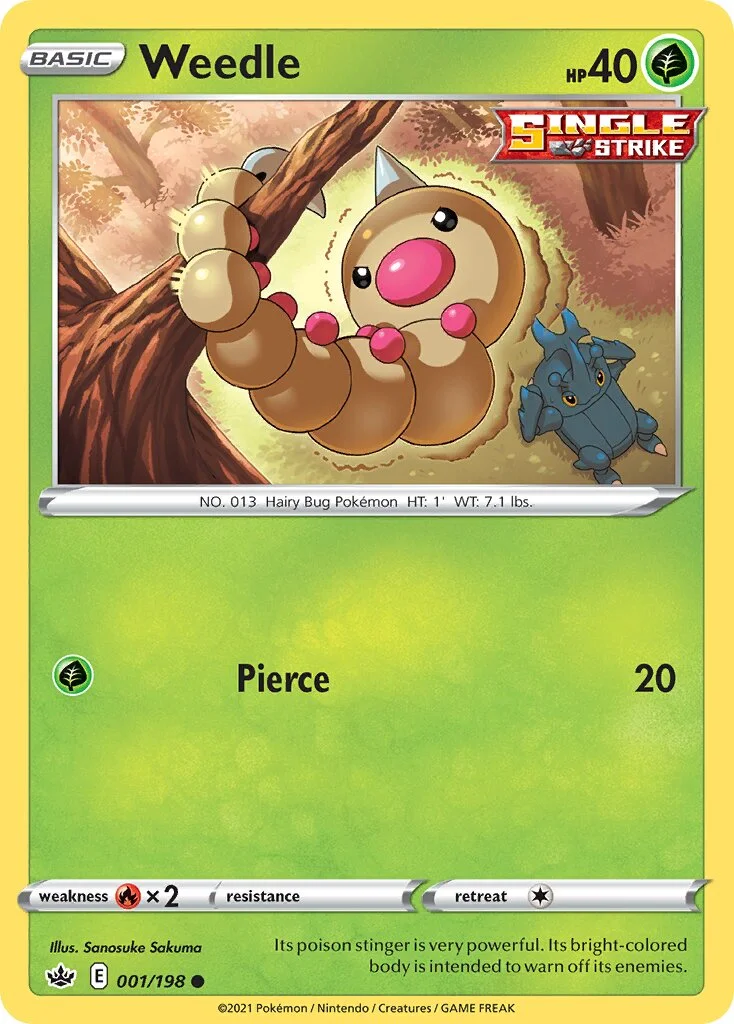 Weedle 「CRE 001/198」「EN」