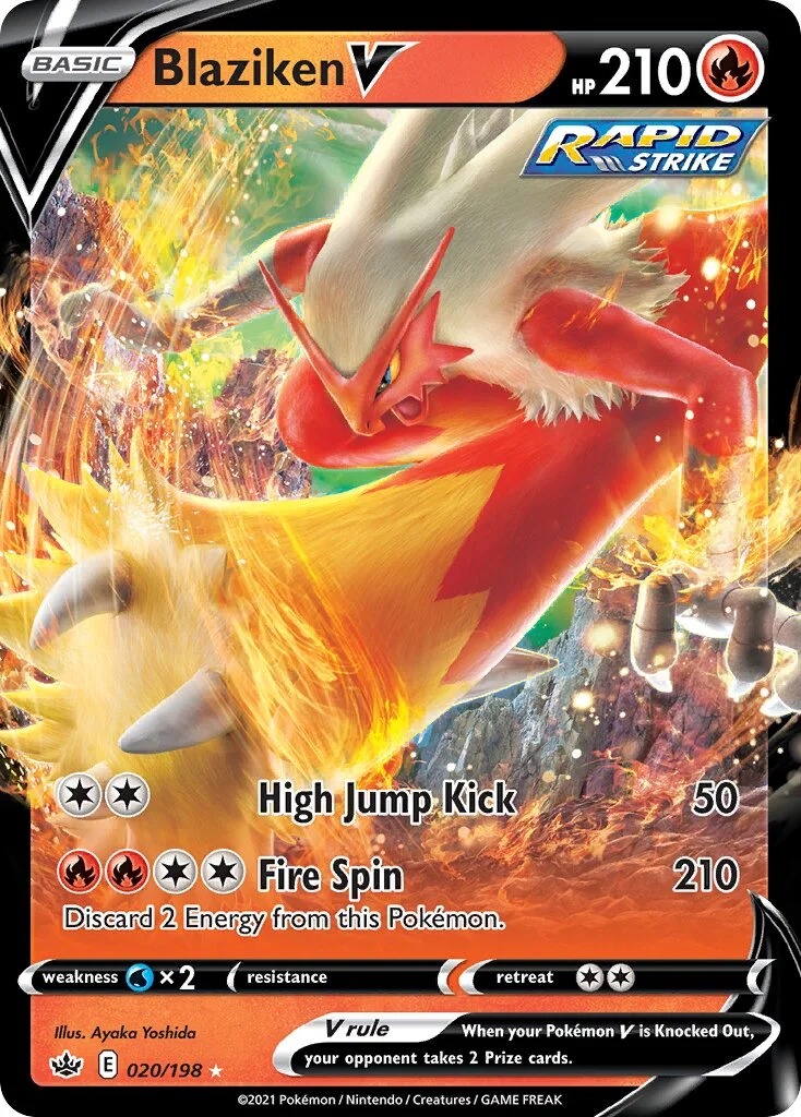 Blaziken V 「CRE 020/198」「EN」