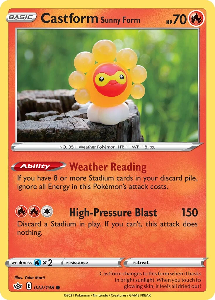 Castform Sunny Form 「CRE 022/198」「EN」