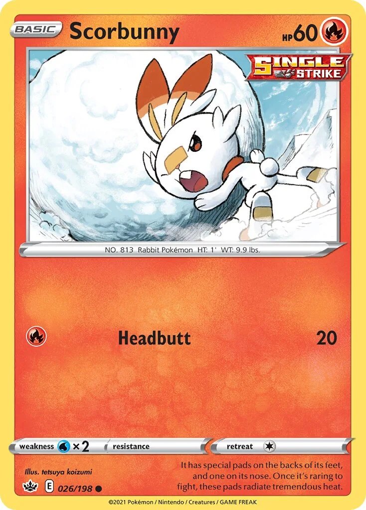 Scorbunny 「CRE 026/198」「EN」